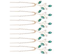 Lurrose 6 Horquillas de Metal Perlas para Novia, Accesorios Cabello de Boda, Diseño Delicado y Cómodo Ajuste para Mujeres y Damas