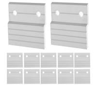 Lurrose 6 Juegos Soporte de Pared de Aluminio Z para Colgar Cuadros de Clips para Montaje de Arte y Fotografía Soporte Resistente y para Marcos y Espejos Kit de Tacos Franceses