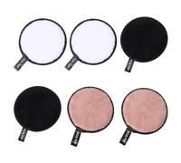 Lurrose 6 Piezas Almohadillas Desmaquillantes Reutilizables Paños Lavables de Limpieza Facial Microfibra Rondas de Algodón Toallitas Desmaquillantes Toallas Algodón para Uso Doméstico Y de Viaje
