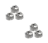 Lurrose 6 Piezas bobina universal Partes de una computadora soporte plano hermano máquina de coser máquina de agujas de coser Metal lanzadera caja de coser carrete plano