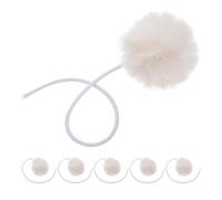 Lurrose 6 Piezas Bolas de Juguete para Gatos con Campana Recambio para Rascador y Torre de Accesorio Beige Resistente para Gatos Activos