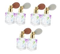 Lurrose 6 Piezas Botella De Perfume Botella De Perfume De Vidrio Mini Botellas De Spray Mini Contenedores Mini Botella De Muestra Botellas De Perfume Vacías De Vidrio Contenedor De