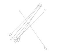 Lurrose 6 Piezas De Cuerdas De Alambre para Colgar Cámaras Accesorios Flexibles para Cámaras Correas De Seguridad De Acero Color Plateado