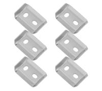 Lurrose 6 Piezas de Repuesto para toallero: Soporte de Montaje de Acero Inoxidable - 36x24 mm, Base de toallero, Junta espaciadora para portarrollos de Papel higiénico, Barra de Cortina de Ducha