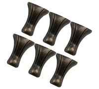 Lurrose 6 Piezas Esquina De Bronce Verde Guardias De Muebles Protector De Borde De Caja De Madera Patas De Muebles De Esquina Patas De Caja De Madera Joyas Pecho Piernas Aleación De Zinc