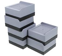 Lurrose 6 Piezas Estera de Muebles de Cama Muebles para Muebles Apoyo elevadores de Escritorio para Patas de Escritorio elevadores de Cama elevadores el plastico