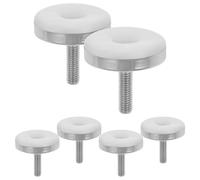 Lurrose 6 Piezas Estera de pie de gabinete Ajustable Pies de Mesa Ajustables pies niveladores de Alta Resistencia Patas de gabinete Muebles pies de gabinete Ajustables sillones el plastico