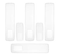 Lurrose 6 Piezas Funda Protectora Transparente Ligera y Ergonómica de Silicona para Control de Televisión y Aire Acondicionado para Uso Diario en Múltiples Escenarios