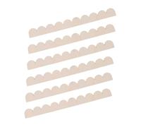 Lurrose 6 Piezas Moldura de Madera sin con Borde Festoneado para Decoración Diy de Marcos de Puerta y Estantes de Pared