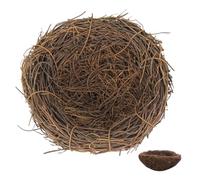 Lurrose 6 Piezas Nido de Pájaro de Ratán Adorno Artificial para Fotos Decoración de Nido de Pájaros Hogar Modelo de Ratán Accesorio