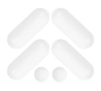Lurrose 6 Piezas Parachoques de Asiento de Inodoro Antideslizantes Piezas Tapa del Inodoro Plástico Blanco Mejora la Comodidad Uso Seguro