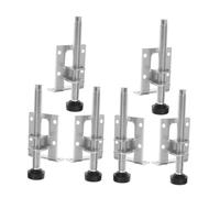 Lurrose 6 Piezas pies Ajustables Apoyo Tubo de Subida Patas niveladoras para Muebles niveladores de Mesa Ajustables Patas de Mesa Ajustables Pies de nivelación del gabinete Acero