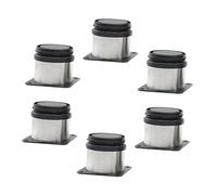 Lurrose 6 Piezas pies de gabinete Ajustables de la Mesa de Muebles Mesa de sofá pies de sofá Ajustables Ajustable Muebles Pesados Acero Inoxidable