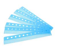 Lurrose 6 Piezas Separadores para Cajas de Plástico Azul, Divisores Ligeros y Versátiles para Organización en Fábrica y Logística, Diseño Ajustable y Resistente