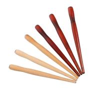 Lurrose 6 Piezas Soporte de Plumillas de Madera para Caligrafía y Dibujo Mango Ergonómico con Superficie Lisa Compatible con Diversas Plumillas para Artistas Estudiantes y