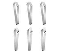 Lurrose 6 Pinzas de Acero Inoxidable Herramienta Precisa para Quitar Espinas de Pescado, Resistentes Oxidación, Paquete de 6 Unidades para Cocina y Mariscos