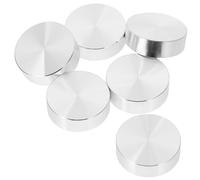Lurrose 6 Redondos De Aluminio para Tartas Tableros De Aluminio para Sublimación para Comedor De Aleación De Aluminio Plateado