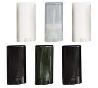 Lurrose 6 tubos de brillo de labios vacíos recargables de 15g, compactos y ligeros, en plástico para hacer bálsamo labial DIY con amigos y familiares Color Aleatorio
