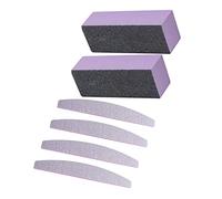 Lurrose 6 Uds Herramientas De Decoración Kit De Manicura Y Pedicura Herramientas De Manicura Pulidor De Uñas Pulidor De Uñas Lima De Pedicura Lima De Tres Lados Barra De Molienda Conjunto