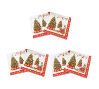 Lurrose 60 Hojas Servilletas De Bebidas Servilletas Desechables Para Fiestas Servilleta Fiesta Infantil Servilleta De Cumpleaños De Navidad Suministros Para La Fiesta Árbol De Navidad