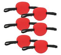 Lurrose 6Pcs Ambliopía Gafas 3D Parches De Ojo De Pirata Parches De Ojo De Niños Parches De Ojo De Pirata Para Adultos Parche De Un Solo Ojo Parche De Ojo Cómodos Protectores De