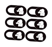 Lurrose 6piezas De Privacidad Deslizante para Cámara Web Elephant Design Abs Resistente