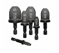 Lurrose 6piezas Herramienta Expansora de Tubos de Cobre Manual Brocas Hexagonales para Aire Acondicionado Kit Profesional de Abocardador para Expansión Precisa y Fácil Uso con Taladro