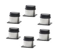 Lurrose 6Piezas Patas De Muebles De Inoxidable Ajustables Soporte para Sofás Mesas y Armarios Altura para Muebles De Cocina y Comedor