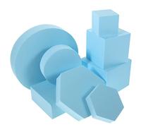 Lurrose 8 Piezas Conjunto Props Geométricos Fotografía de Joyas Cosméticos y Accesorios de Estudio de Limpiar y Cafeterías y Tiendas de Maquillaje