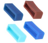 Lurrose 8 Piezas de Anillos Móviles y Biseles para Correas de Reloj de Silicona 20 MM Ajuste Fácil para Hombre y Mujer Uso Cotidiano