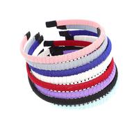 Lurrose 8 Piezas de Diademas Peine de Dientes Cabello Mujer, Accesorio de Tela Que Sujeta el Cabello y Mantiene el Peinado Estilo Simple y Chic Varios estilos