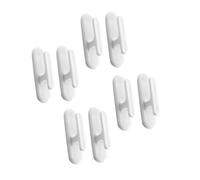 Lurrose 8 Piezas Ganchos Autoadhesivos para Cordón de Persianas Soportes Resistentes para Cortinas de Ventana de Fáciles de Instalar para Hogar y Oficina