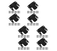 Lurrose 8 Piezas Hebilla de fijación de Muebles Clips de Conector de sofá Black
