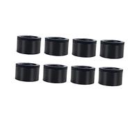 Lurrose 8 Piezas Patas del Gabinete De Muebles Suave Apoyo Almohadillas para Muebles Accesorios para Librería Pies De Gabinete Redondos Almohadilla Redonda Black Abdominales