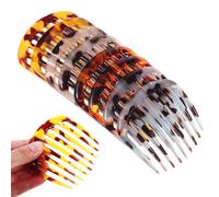 Lurrose 8 Piezas Peines para Cabello de Mujeres de Plástico con Textura Delicada, Accesorios para Peinar en Ocasiones Informales y Uso Diario, Estilo Práctico y Elegante