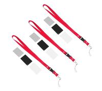 Lurrose 9piezas Correa Cuello De Tarjeta De Exposición Fotográfica Personalizada Comprobador De Calibración De Cámara Accesorio De Fotografía para DSLR Resistente Al Agua y Portátil