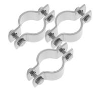 Lurrose Abrazadera de Acero Inoxidable Protector de Cilindro de Gas Ajustable Paquete de 3 Unidades para Evitar Hundimiento para Sillas de Oficina