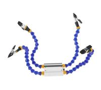 Lurrose Accesorio De Soldadura Las Manos Trabajar Soldar Herramienta Estación De Soldadura De Manos Estación De Soldadura Para Reparación De Pcb. Estación De Soldadura Duradera Metal Azul