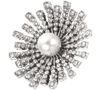 Lurrose Accesorio para Zapatos de Boda Flores y Piedras Brillantes, Clip Seguro y Resistente para Invitadas y Novias