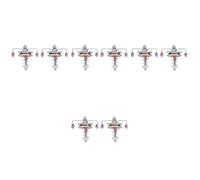 Lurrose Accesorios De Máquina De Coser Tensor De Tejer Para Dispositivos De Urdido Compatible Con Máquinas De Tejer Y Coser Color Blanco Para Trabajo De Costura 2 Piezas X 4