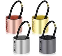 Lurrose Accesorios de Moda de Anillos de Metal Cabello Bisagra de Resorte 4 Piezas Soporte Seguro para Coleta para Mujeres y Niñas en Uso Diario