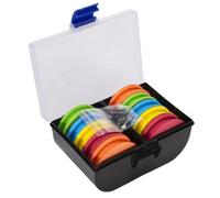 Lurrose Accesorios de Pesca Caja Portátil para Carrete de Hilo de Pescar Material EVA Resistente 2.56X2.56X0.63 Pulgadas Adecuado para Pesca en Agua Dulce y Salada Color