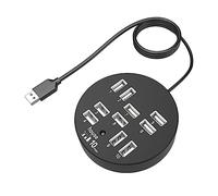 Lurrose Adaptador USB para Computadora Concentrador USB Expansor De Adicionales