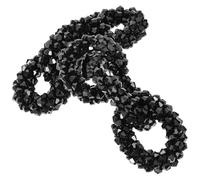 Lurrose Adornos de clips para zapatos de mujer en negro, hebillas únicas ligeras, fáciles de instalar para banquetes y reuniones, 1 par, diseño delicado