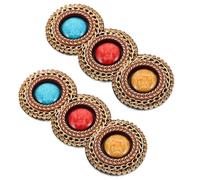 Lurrose Adornos para Zapatos de Mujer Clip de Gemas de Imitación en Forma de Flor, 1 Par de Dijes Bohemios para Sandalias y Fiestas, Estilo Étnico Cuentas de Cristal y Diseño Desmontable