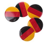 Lurrose Alfileres Decorativos de Aleación de Zinc Bandera Nacional de Alemania, 5 Piezas Elegantes para Fiestas y Bodas, Accesorios de Moda para Ropa