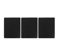 Lurrose Alfombrilla para mesita de Noche de 3 Piezas - Protector de Mesa de Noche de PU Impermeable - Funda Antideslizante y Resistente al Calor para mesita de - Alfombrilla de Mesa Auxiliar de Doble