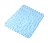 Lurrose Alfombrilla Plegable Refrescante para Mascotas Azul Colchoneta de Gel Transpirable para Perros y Gatos Cama de Verano Ligera y Cómoda con Disipación de Calor