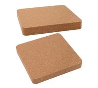 Lurrose Almohadilla para Herramientas de Estampación Artesanal 150X150X20 MM, Corcho Grueso, 2 Unidades para Perforar Cuero y Manualidades Sacabocados