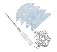 Lurrose Almohadillas Antidesgaste de Hierro para Talón de Zapatos y Botas, Protección Antideslizante para Suela, Ideales para Caminar bajo Lluvia